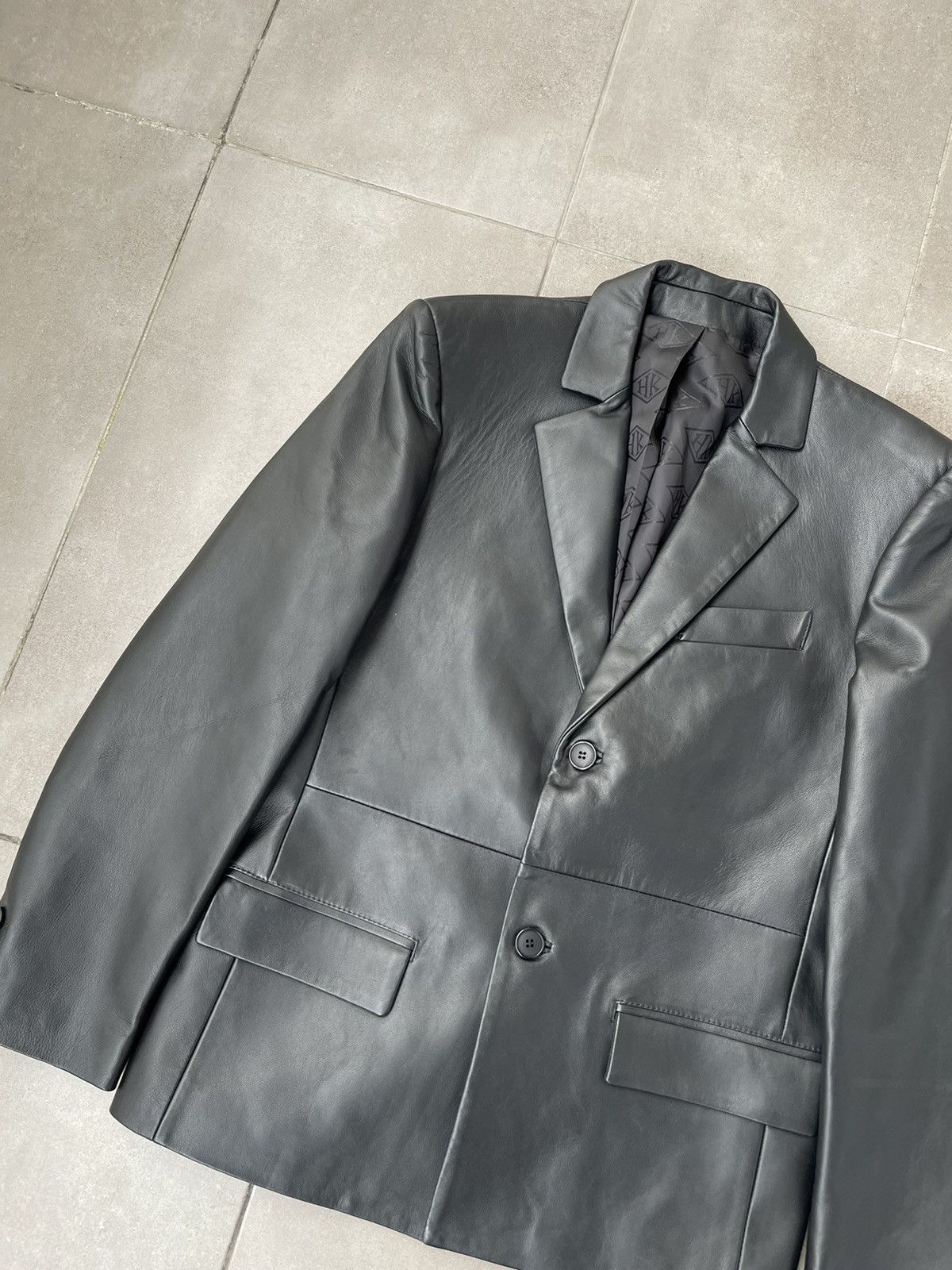 Han Kjobenhavn !DS! FW22 Han Kjobenhavn Black Leather Blazer Jacket Size US M / EU 48-50 / 2 - 11 Thumbnail