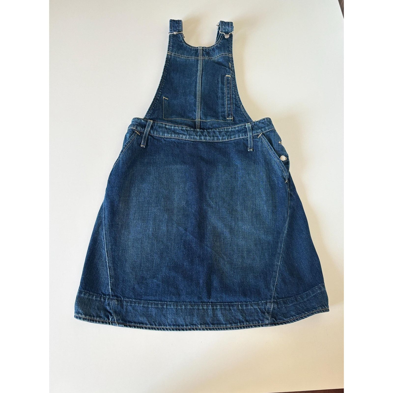 Levi's Vintage Levi’s Engineered Jeans Y2K Denim Overall Skirt SZ M Size 30" / US 8 / IT 44 - 4 Thumbnail