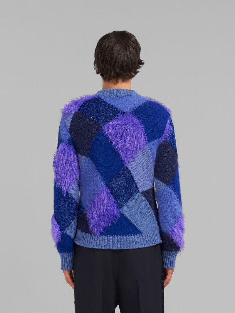Marni o1mle0126 Rhombus Intarsia Sweater in Multicolor Size US M / EU 48-50 / 2 - 3 Thumbnail