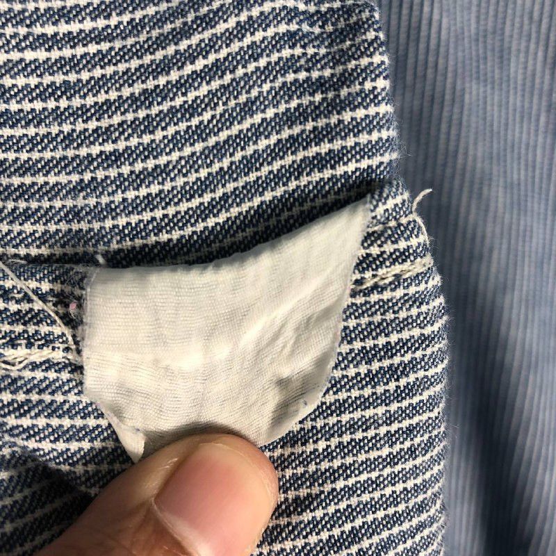 Vintage Vintage Turkeybears Striped Denim Shirt Size US M / EU 48-50 / 2 - 9 Thumbnail