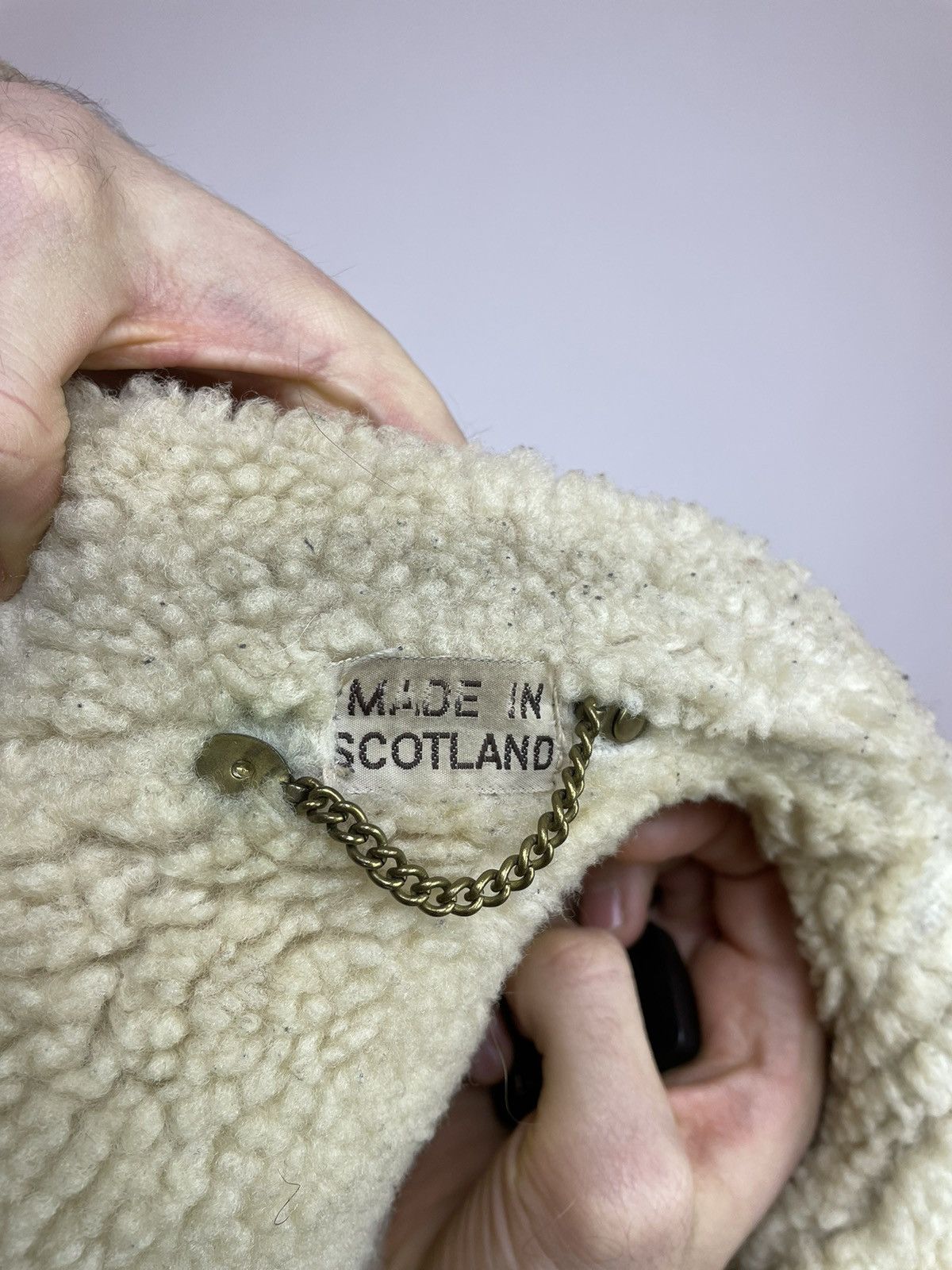 Other antartex Vintage SHEEPSKIN Coat made In Scotland size M-L Size US L / EU 52-54 / 3 - 17 Thumbnail