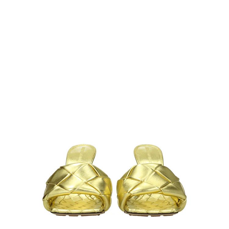 Bottega Veneta ob1o1e0724 Sandals in Gold Size US 7.5 / IT 37.5 - 3 Thumbnail