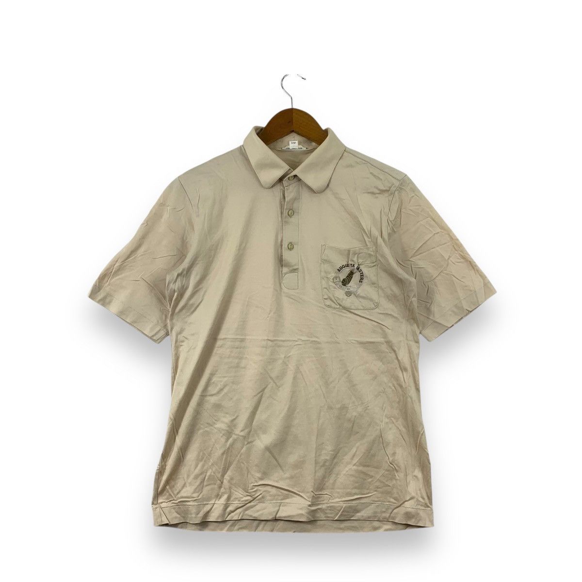 Vintage Vintage 80’ AUGUSTA MASTERS GOLF Crest Logo Polo Size US L / EU 52-54 / 3 - 1 Thumbnail