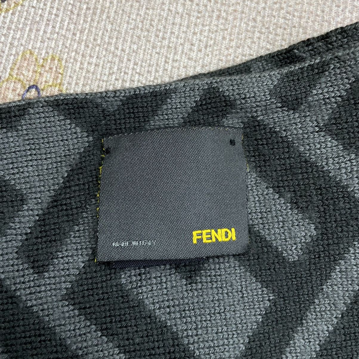 Fendi Fendi Monogram Wool Scarf Size ONE SIZE - 8 Thumbnail