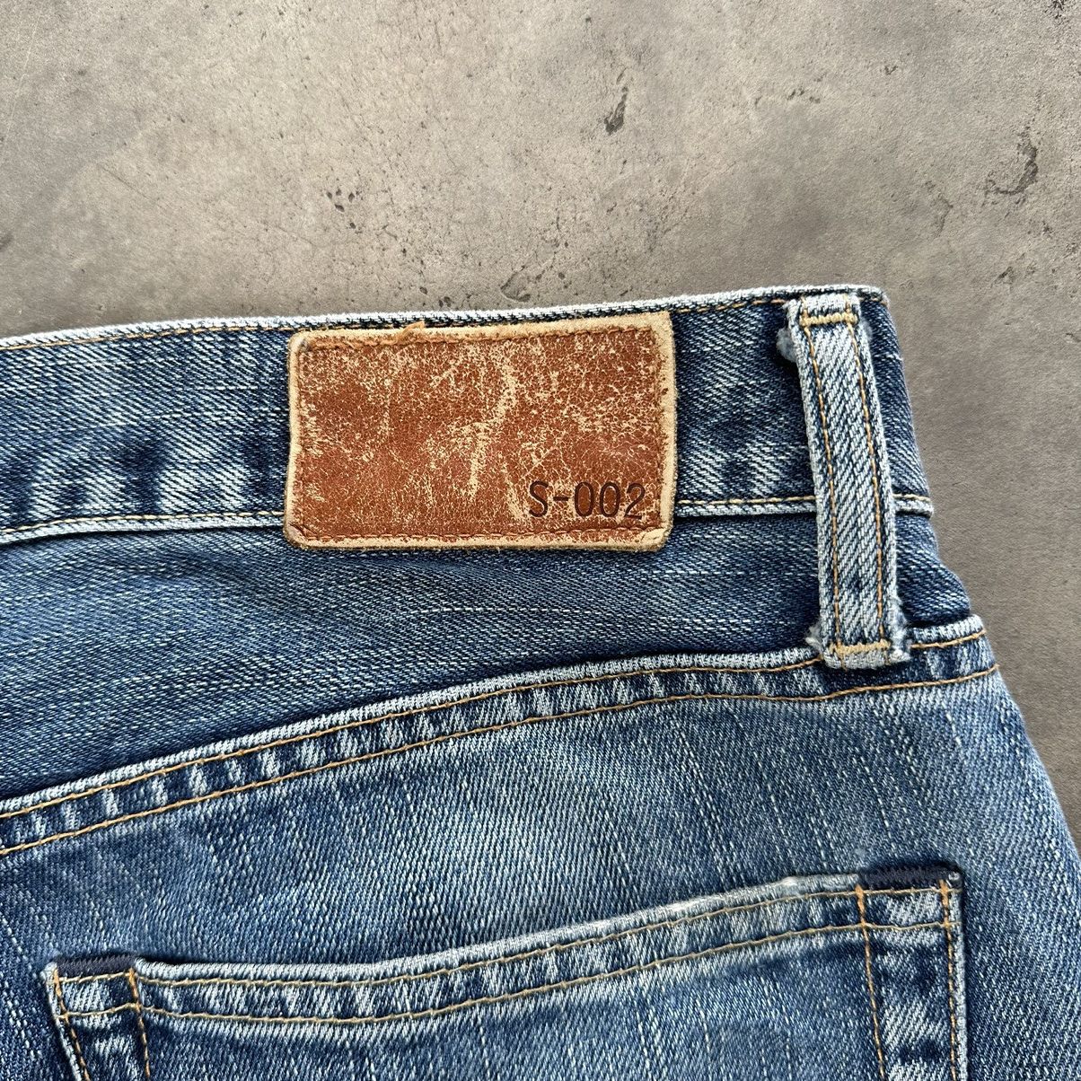 Japanese Brand Vintage Japanese Distressed Faded Denim Jean Pant W33 Size US 33 - 12 Thumbnail