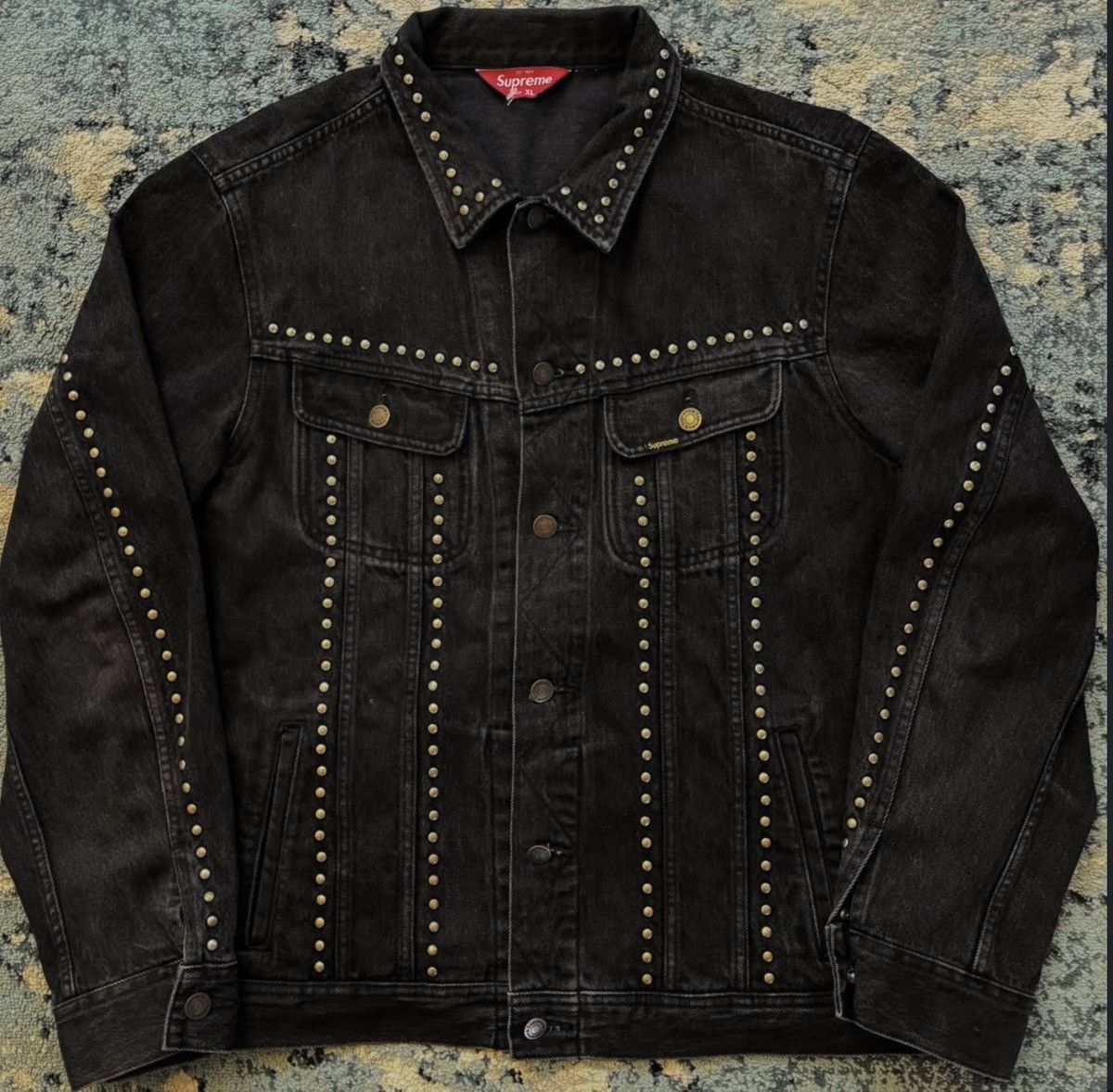 Supreme Supreme SS17 Studded Denim Trucker Jacket | Grailed