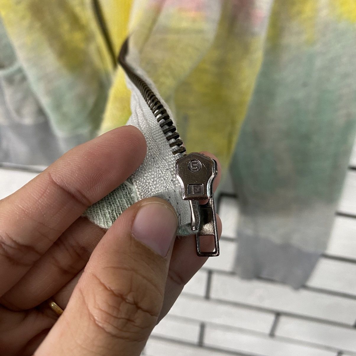 Japanese Brand Multi Color Trashed Acid Wash Style Coney Issey Miyake Size US M / EU 48-50 / 2 - 19 Thumbnail