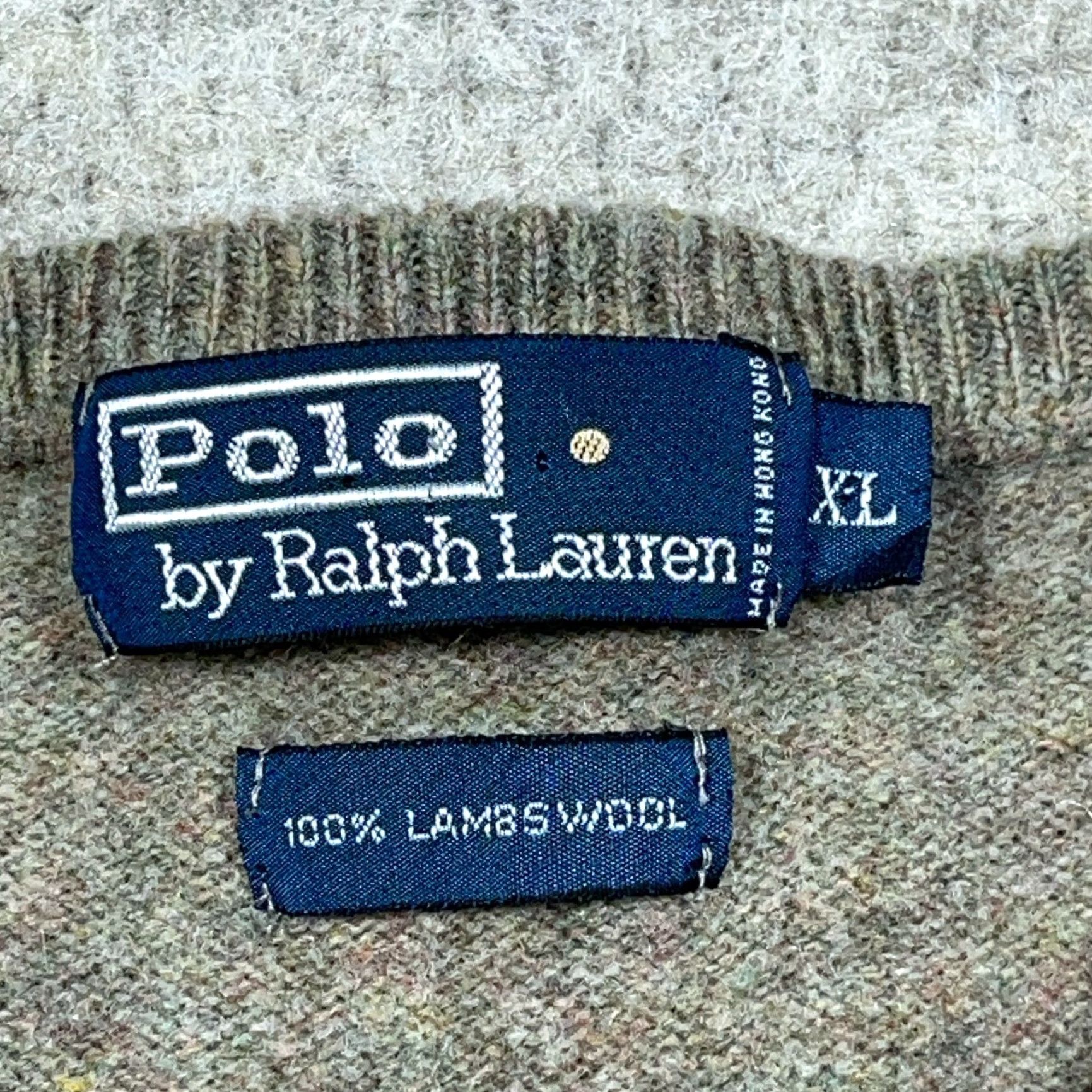 Polo Ralph Lauren Polo Ralph Lauren Sweater Vest Men XL Olive Green Knit V Neck Vest Wool Lambs Wool Vintage Classic Preppy Logo Golf Mens Size US XL / EU 56 / 4 - 3 Thumbnail