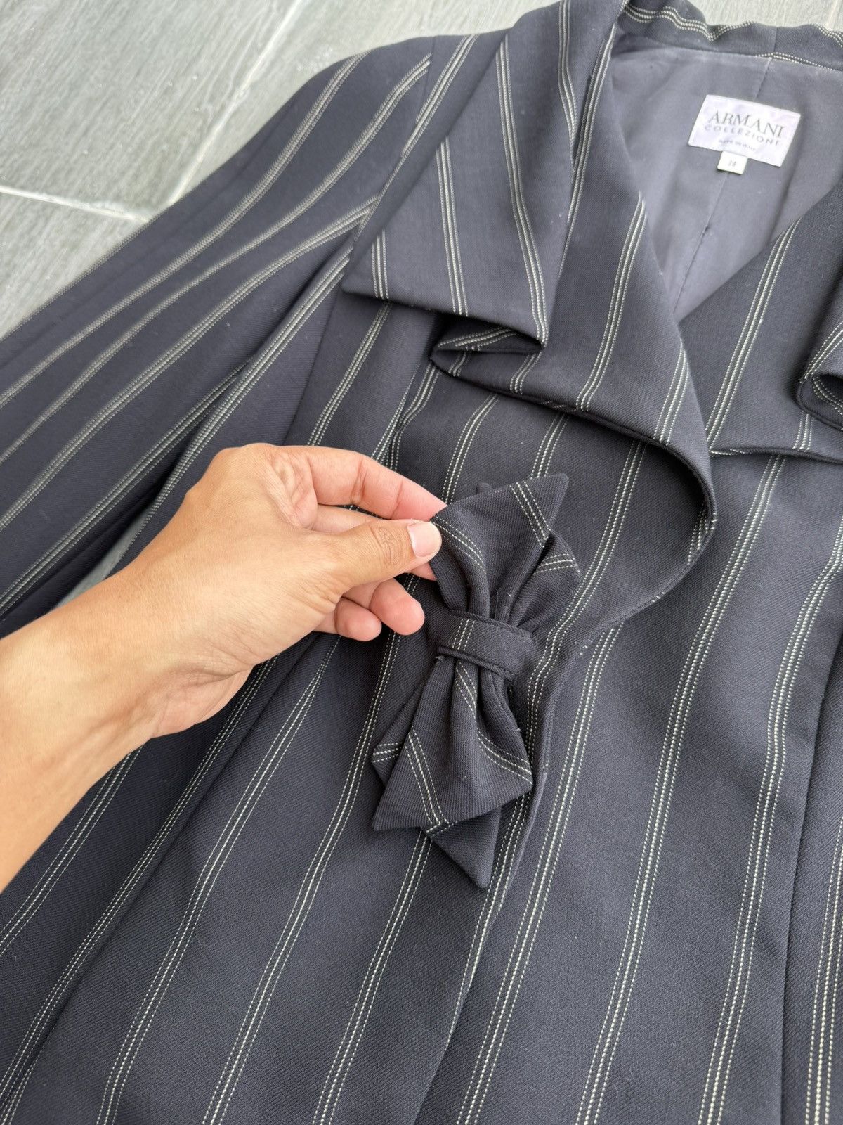 Giorgio Armani Armani Collezioni Double Collar Like Corset Blazer Size XS / US 0-2 / IT 36-38 - 8 Thumbnail