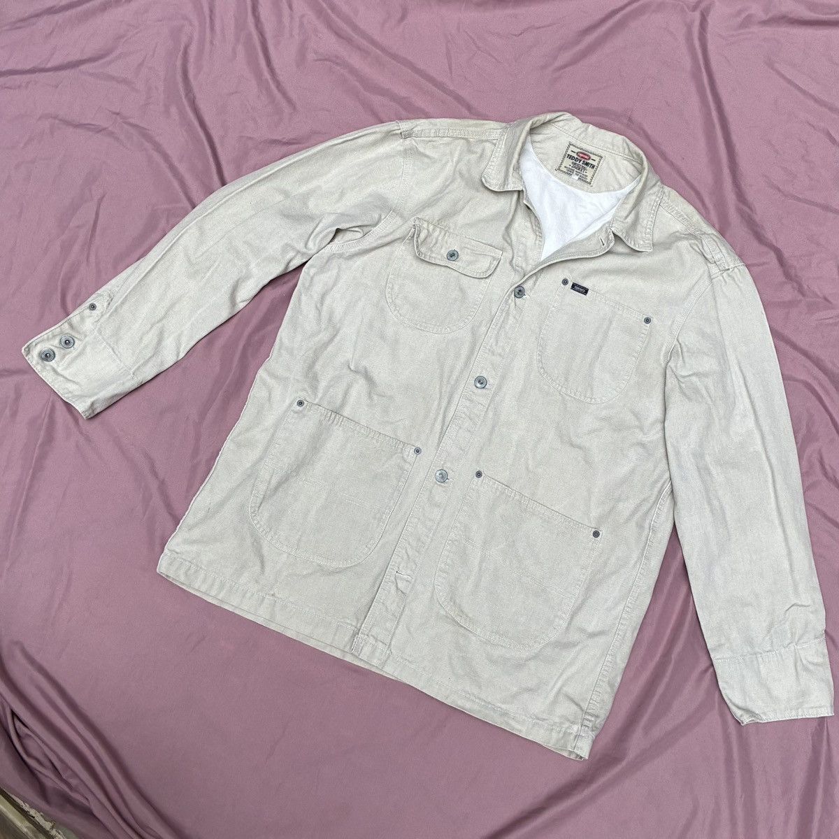 Other TEDDY SMITH TEXTURED COTTON CANVAS CHORE JACKET Size US L / EU 52-54 / 3 - 1 Thumbnail