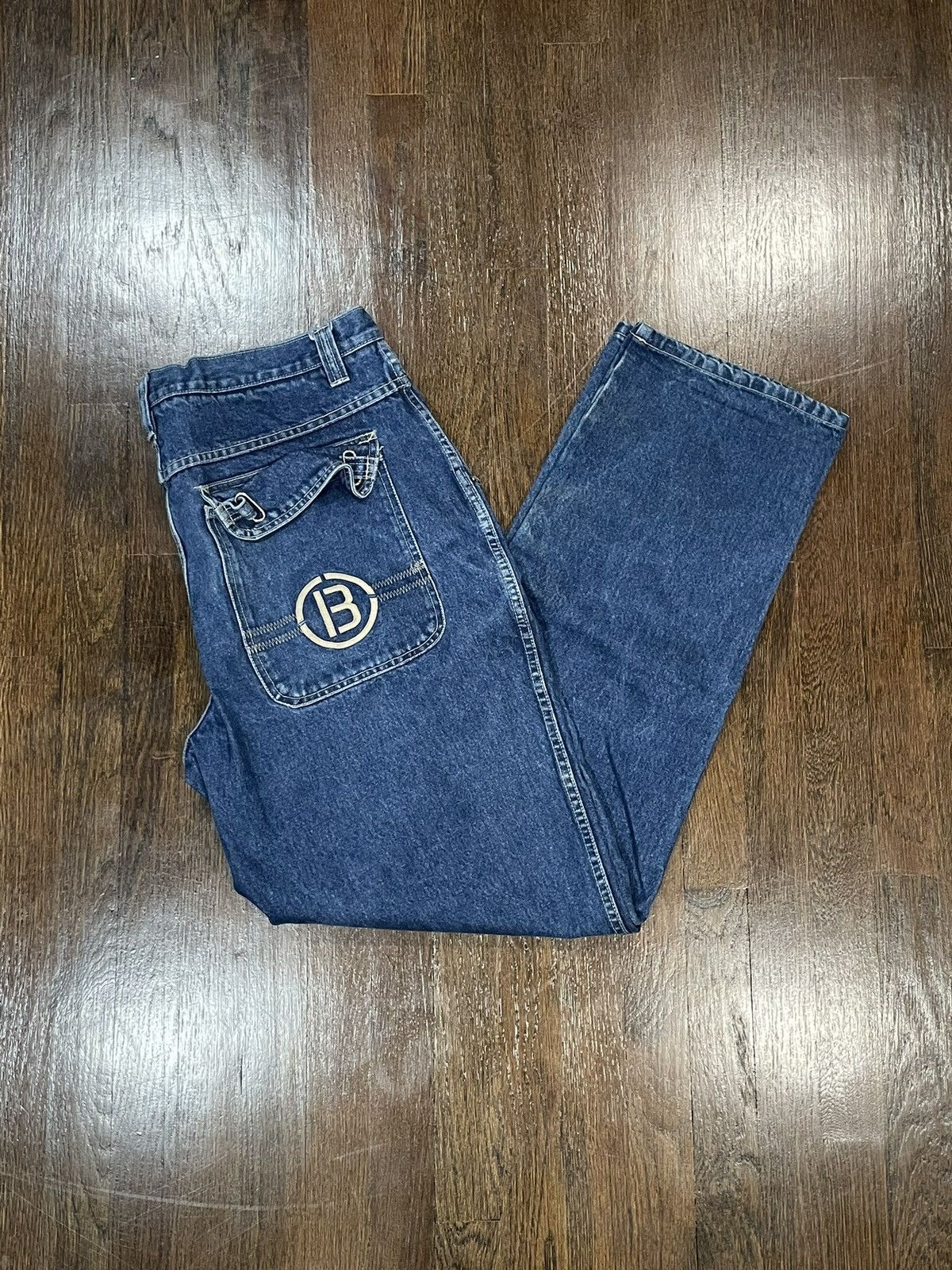 Other Embroidered 90s Bear Denim Jeans Size US 38 / EU 54 - 1 Thumbnail