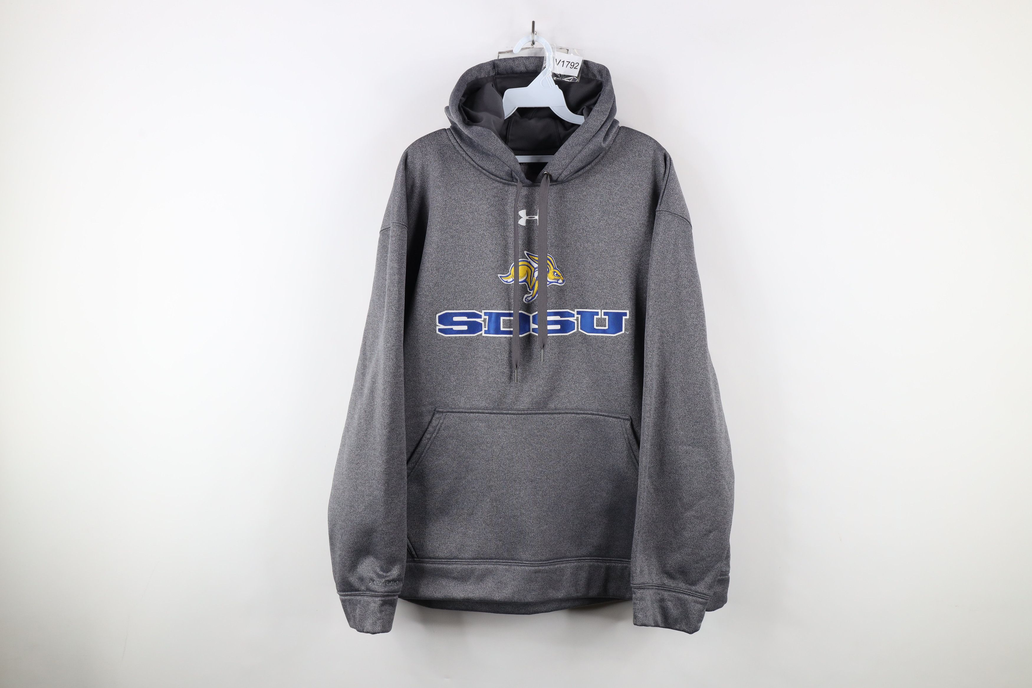 Under Armour × Vintage Under Armour State University Jackrabbits Hoodie Sweatshirt Size US XL / EU 56 / 4 - 1 Thumbnail