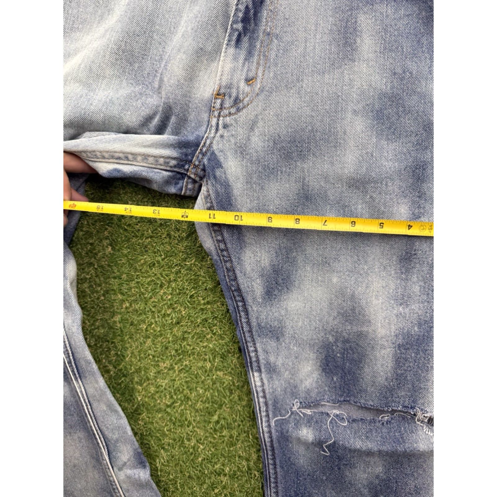 Levi's VINTAGE Levi's 505 Jeans Mens 34x32 Regular Fit Acid Wash Denim Straight Casual Retro Size US 34 / EU 50 - 4 Thumbnail