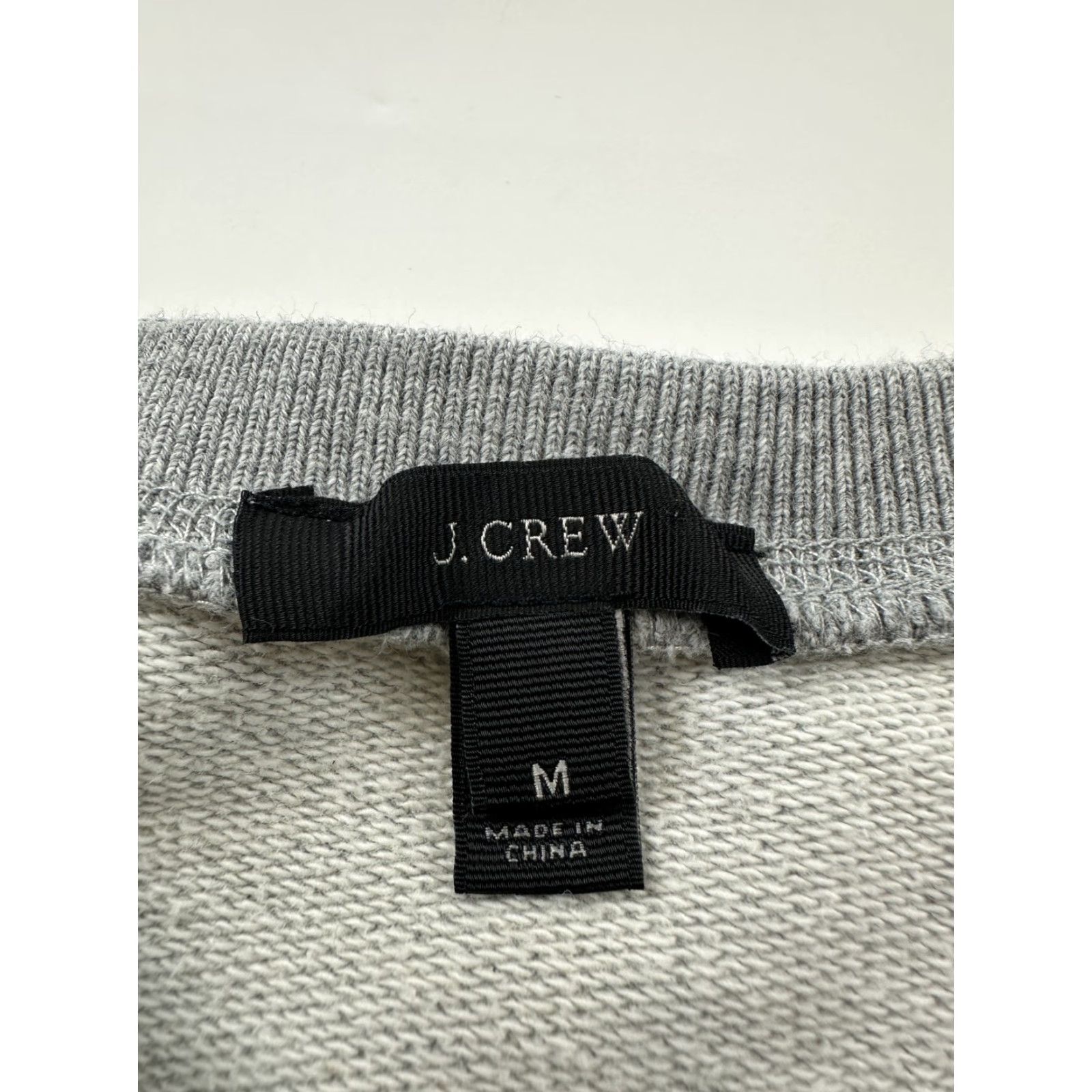 J.Crew J.CREW Gray Pom Pom Sweater Pullover Womens Medium Cotton Crewneck Classic Preppy Size M / US 6-8 / IT 42-44 - 5 Thumbnail