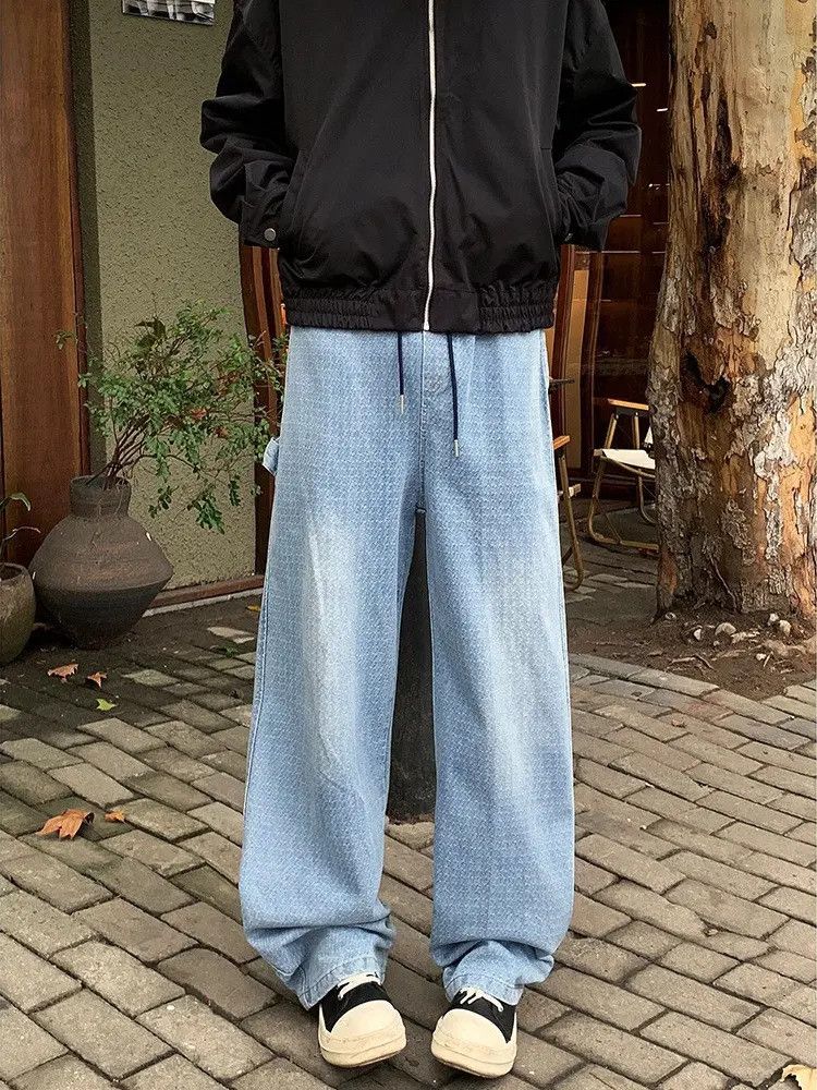 Japanese Brand × Jean Retro loose straight leg high street casual jeans Size US 32 / EU 48 - 2 Thumbnail