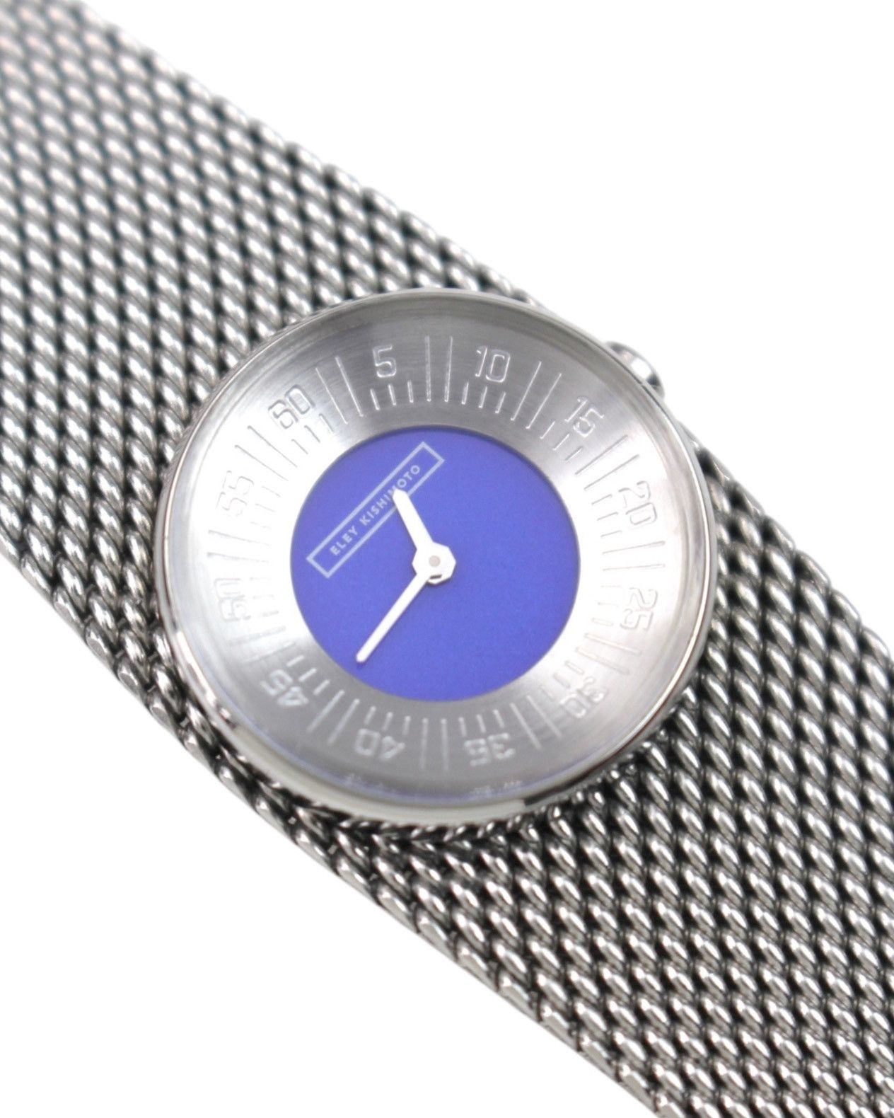 Vintage 1990S ELEY KISHIMOTO BLUE DISC MESH BRACELET WATCH Size ONE SIZE - 4 Thumbnail