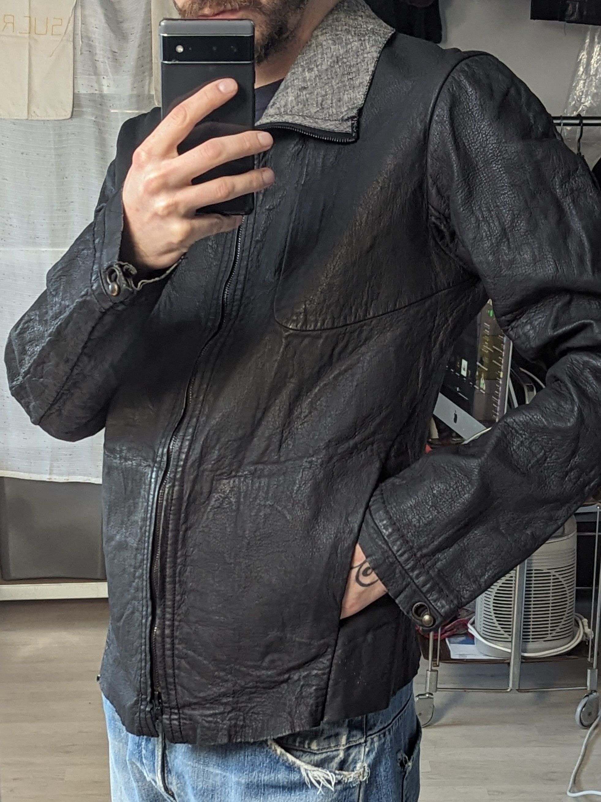 Isaac Sellam Experience Deerskin 4 pockets jacket w/ linen lining Size US L / EU 52-54 / 3 - 16 Thumbnail