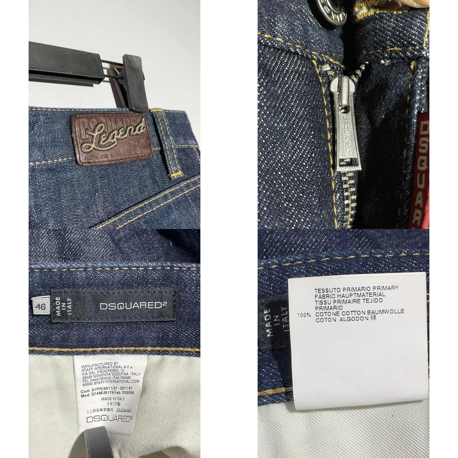Dsquared2 Dark Blue Denim Mini Shorts Size 46 Size 32" / US 10 / IT 46 - 8 Thumbnail