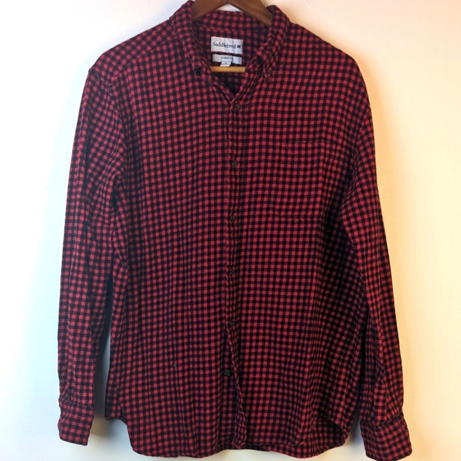 Saddlebred Saddlebred Plaid Button Front Shirt - XL Size US XL / EU 56 / 4 - 1 Thumbnail