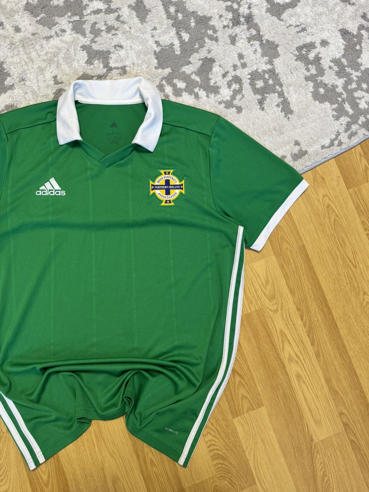 Adidas Northern Ireland 2017-2018 Home Football Shirt Jersey Size US L / EU 52-54 / 3 - 4 Thumbnail