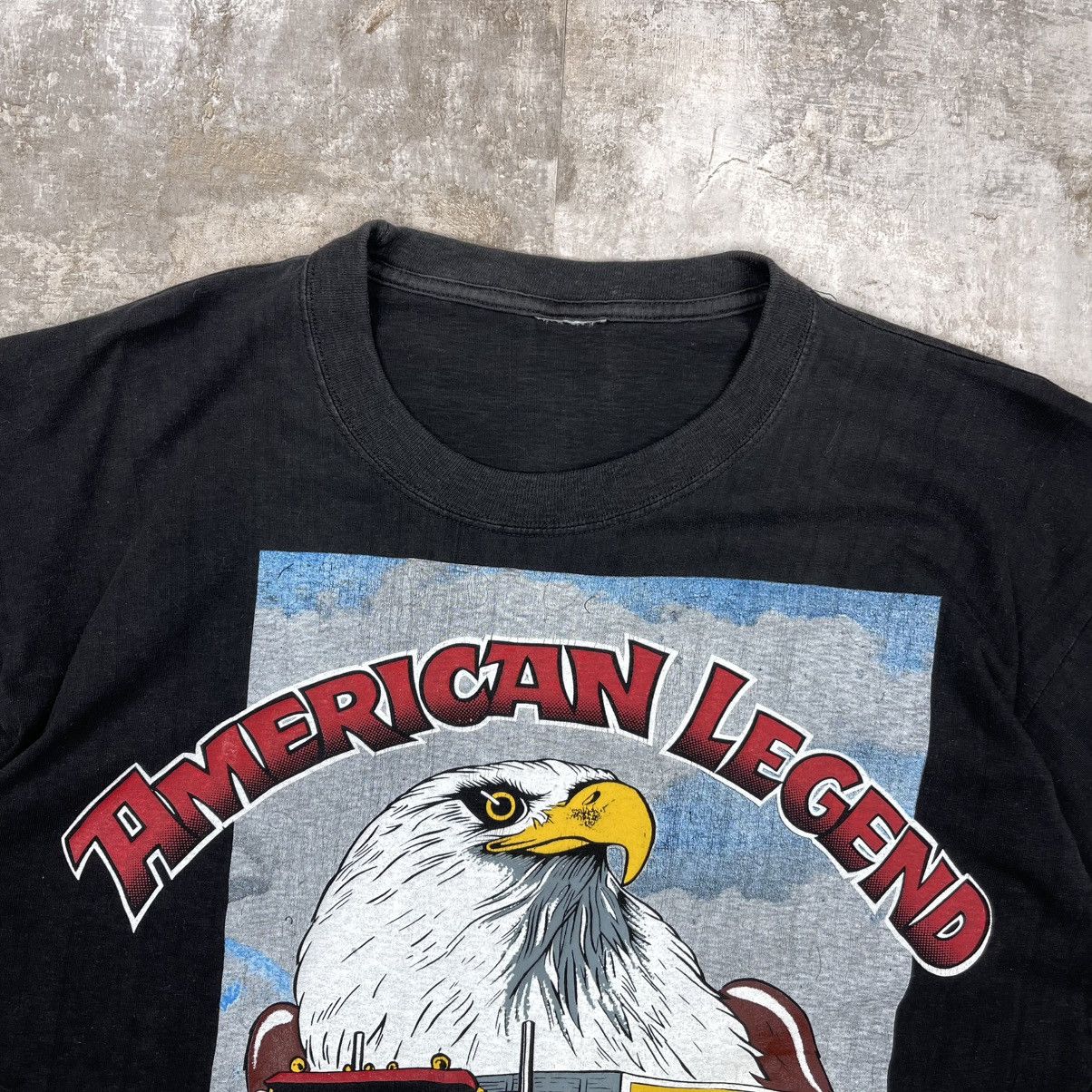 Harley Davidson × Vintage × West Coast Choppers VINTAGE 90s AMERICAN LEGEND SINGLE STITCH HARLEY BIKE TEE Size US L / EU 52-54 / 3 - 2 Thumbnail