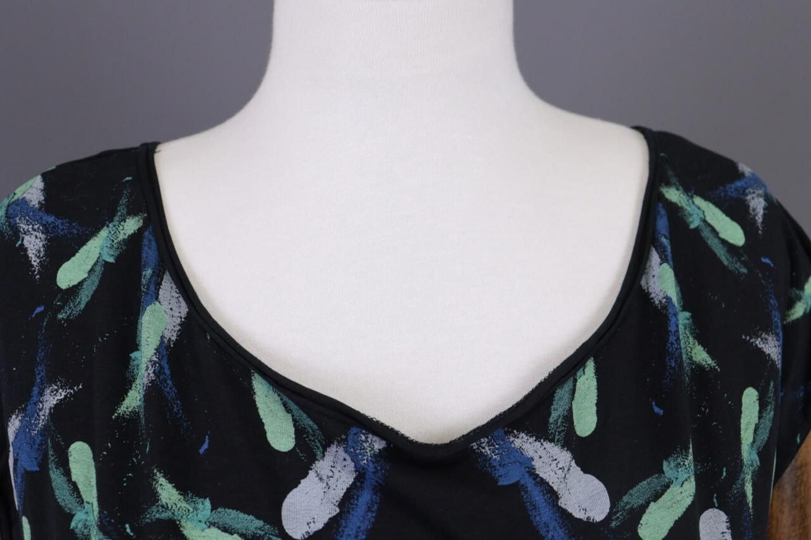 Designer Cop Copine Antibes Graffiti Summer Tunic Top Shirt Size L Size L / US 10 / IT 46 - 4 Thumbnail