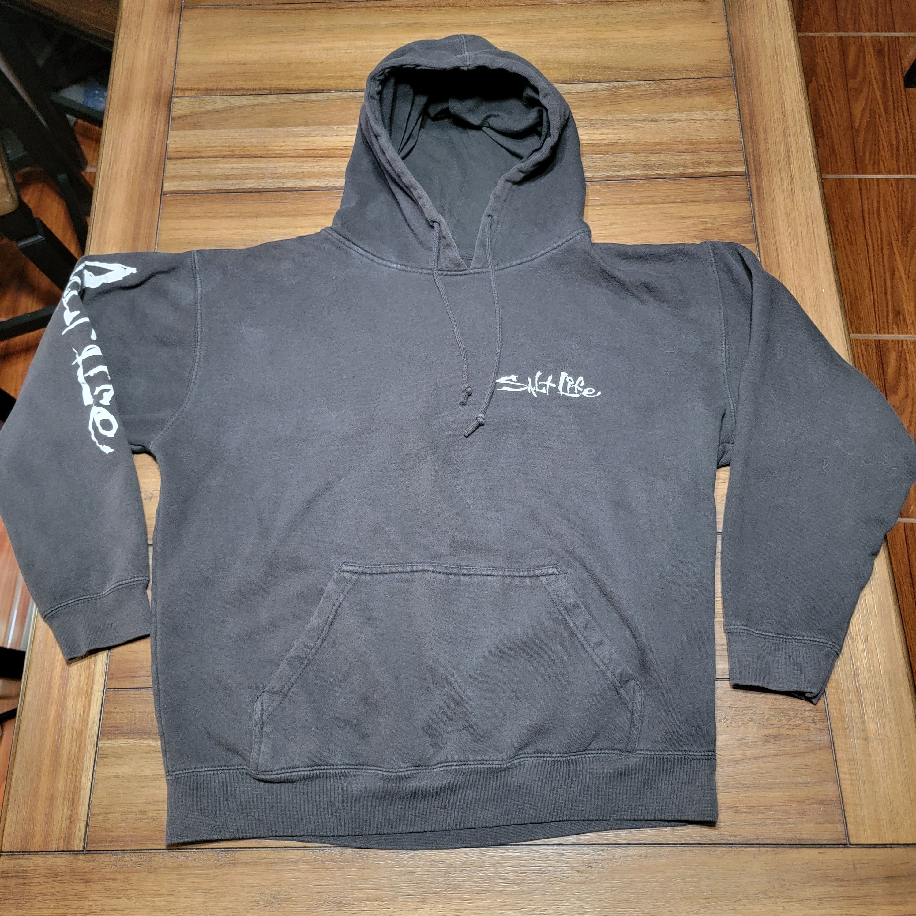 Other Salt Life LS Pullover Black Unisex Hoodie "Livin' Salty" Size US XXL / EU 58 / 5 - 4 Thumbnail