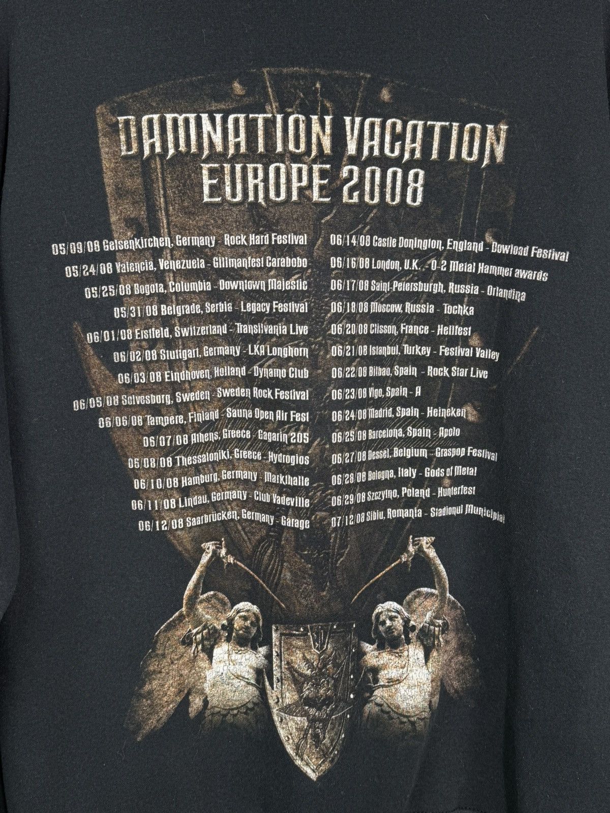 Band Tees Testament Damnation Vacation 2008 Thrash Metal Zip Hoodie L Size US L / EU 52-54 / 3 - 6 Thumbnail