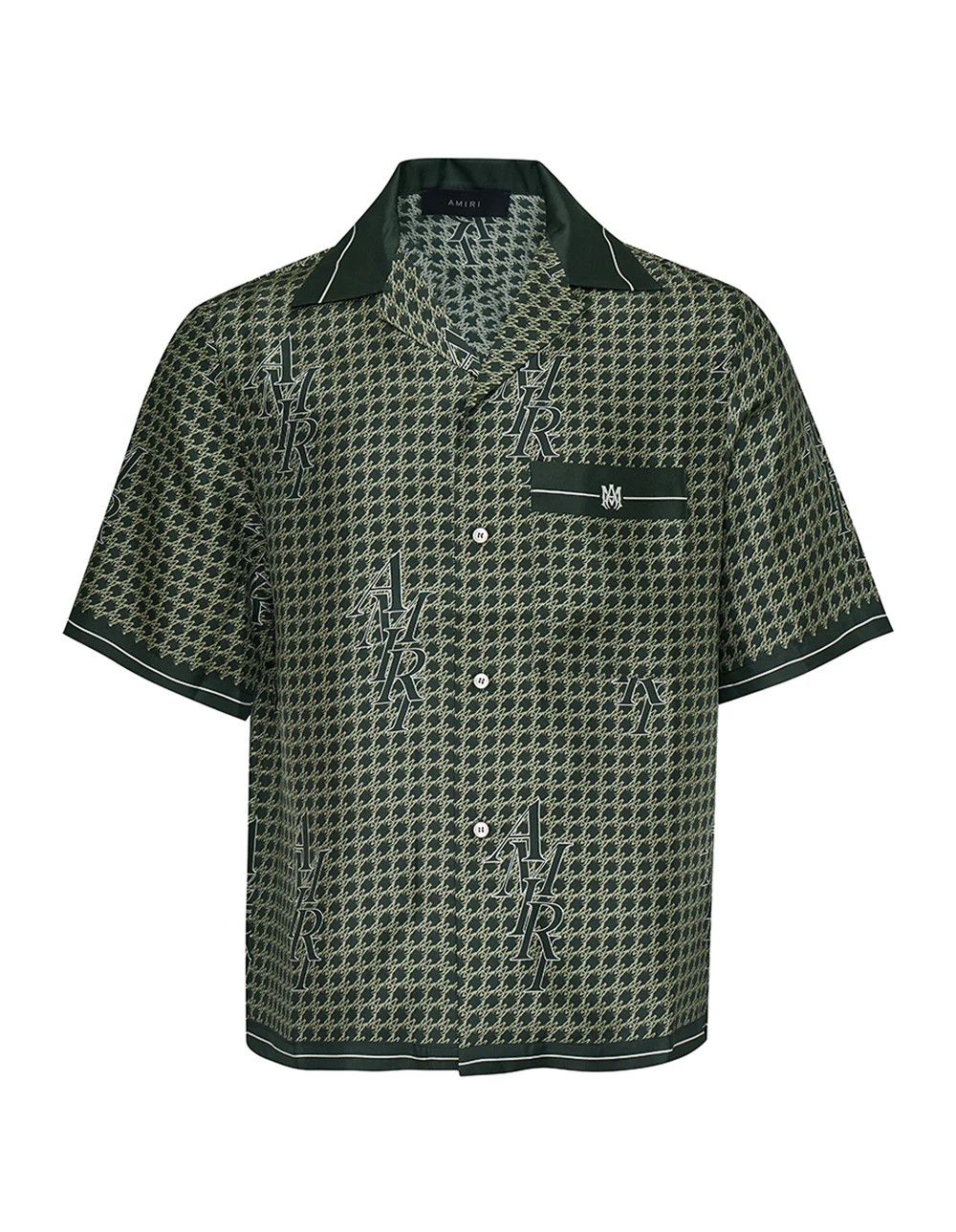 Amiri o1mle0426 Amiri Houndstooth Bowling Shirt in Multicolor Size US XS / EU 42 / 0 - 1 Thumbnail