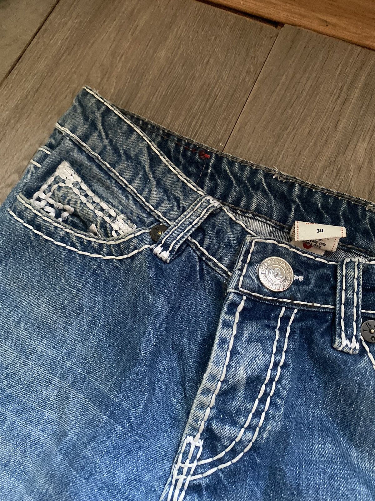 True Religion True Religion Ricky Super T Jeans Fits 31x30 Made in USA Size US 30 / EU 46 - 6 Thumbnail
