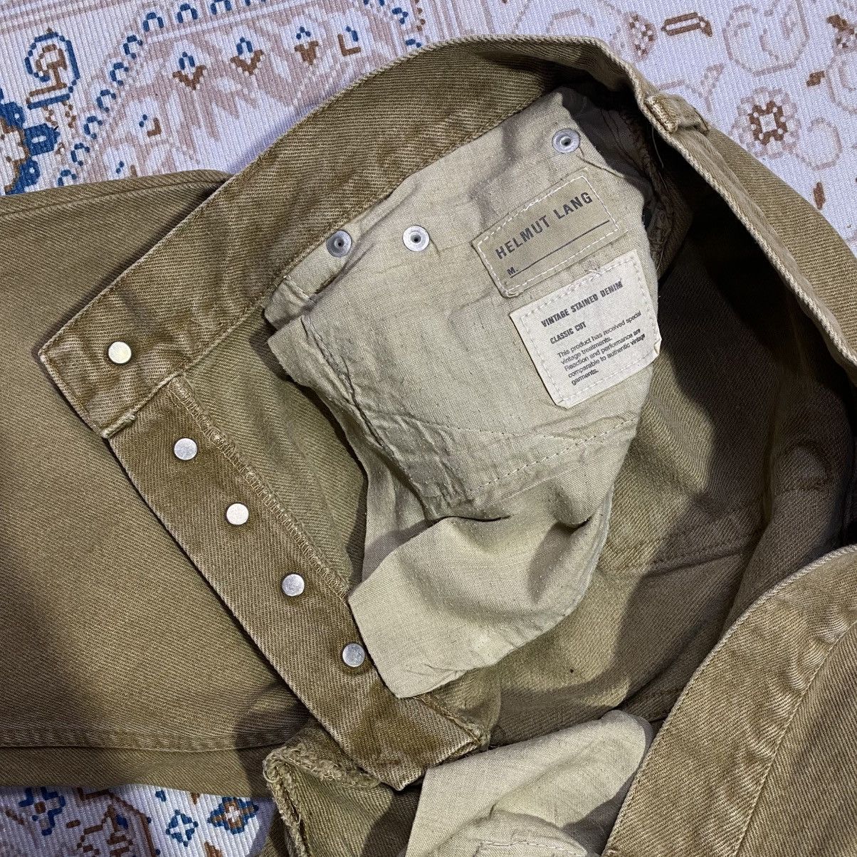 Helmut Lang HELMUT LANG SAND VINTAGE STAINED DENIM CLASSIC CUT Size US 31 - 6 Thumbnail