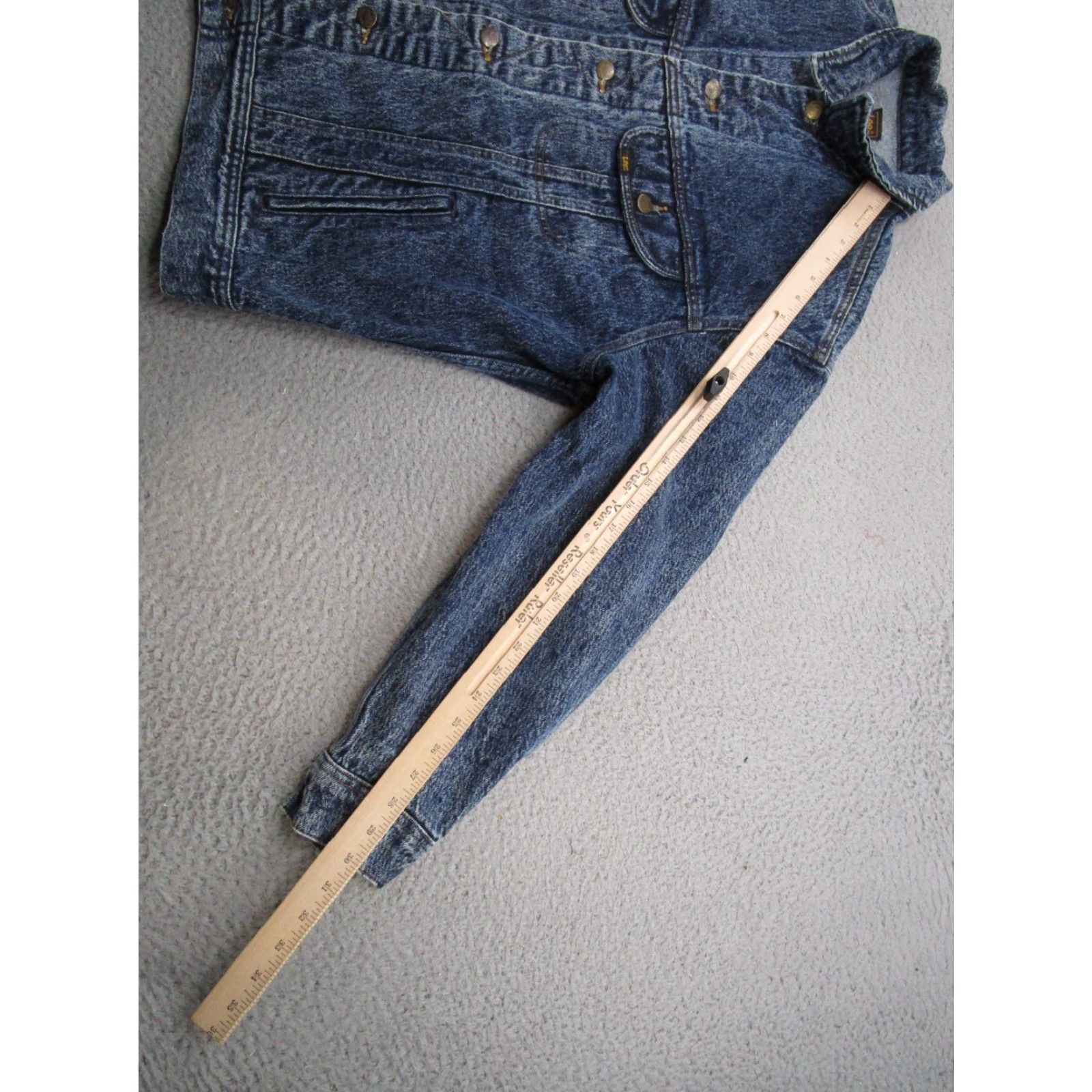 Lee VINTAGE Lee M.R. Denim Jacket Mens Chest 44 Blue Stonewash USA Trucker Cotton Size US S / EU 44-46 / 1 - 6 Thumbnail