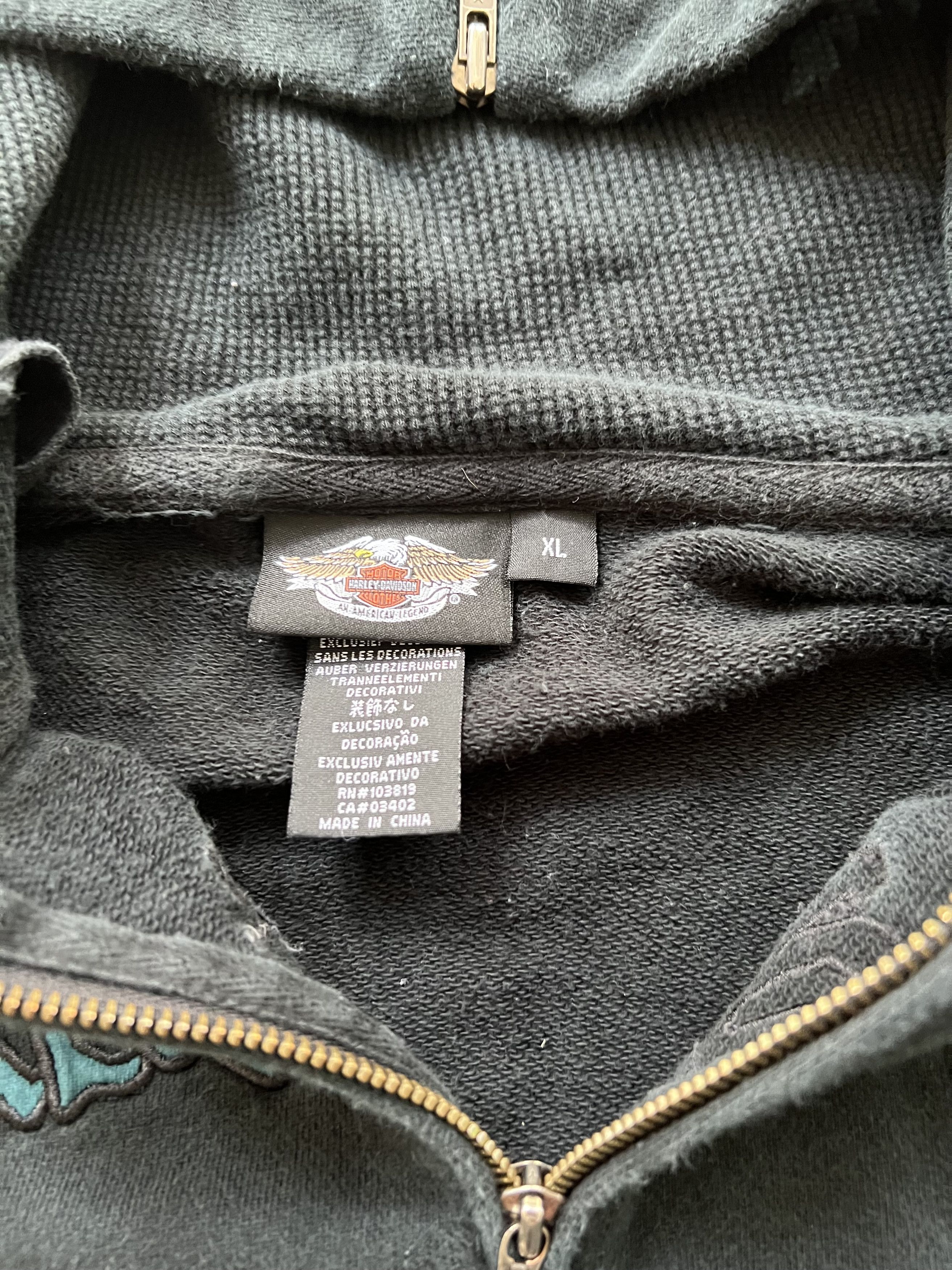 Harley Davidson Harley Davidson Y2K Pendent Zip-Up Hoodie Sz XL Size XL / US 12-14 / IT 48-50 - 6 Thumbnail