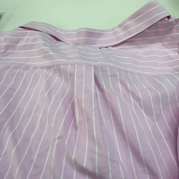 Alexander Wang Alexander Wang Striped Off-Shoulder Long Sleeve Shirt - Size S / US 4 / IT 40 - 3 Thumbnail