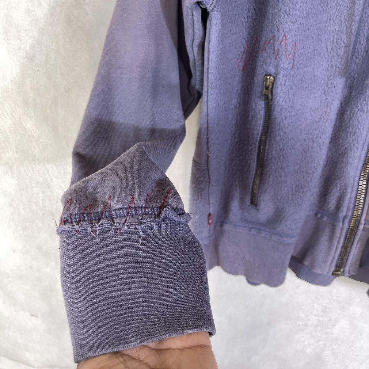 Levi's Made & Crafted × Levi's Vintage Clothing × Vintage Fades! Levis 501 RockFestival Patchwork Design Zipper Hoodie Size US M / EU 48-50 / 2 - 6 Thumbnail