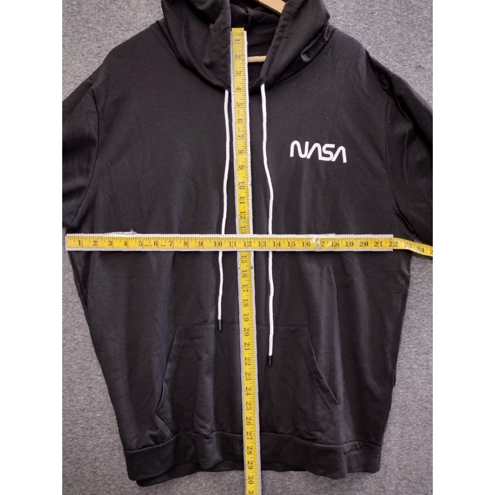 NASA NASA Unbranded Logo Hoodie Sweatshirt Men XXL Black/White Size US XXL / EU 58 / 5 - 4 Thumbnail