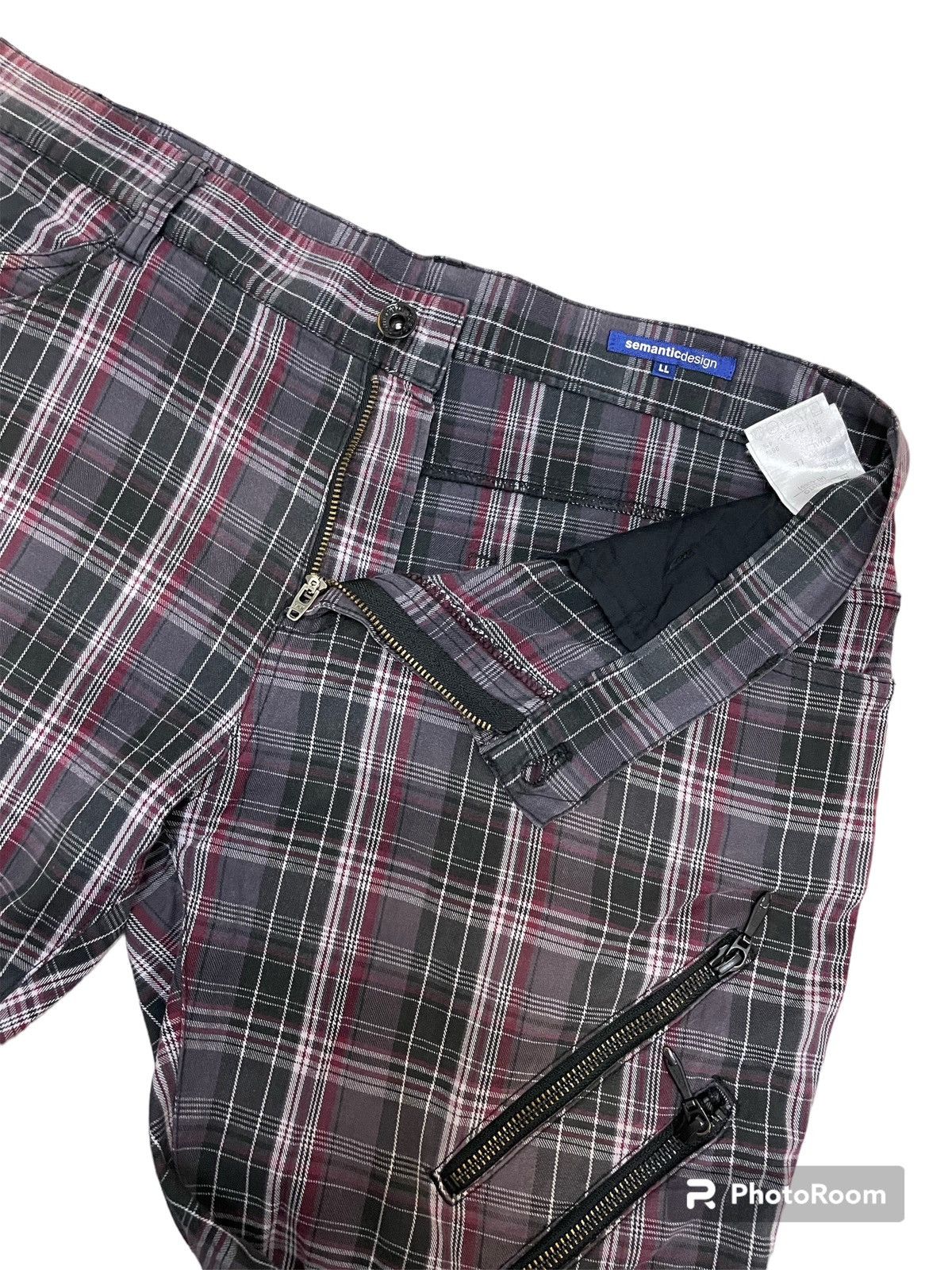Semantic design punk zipper pants
