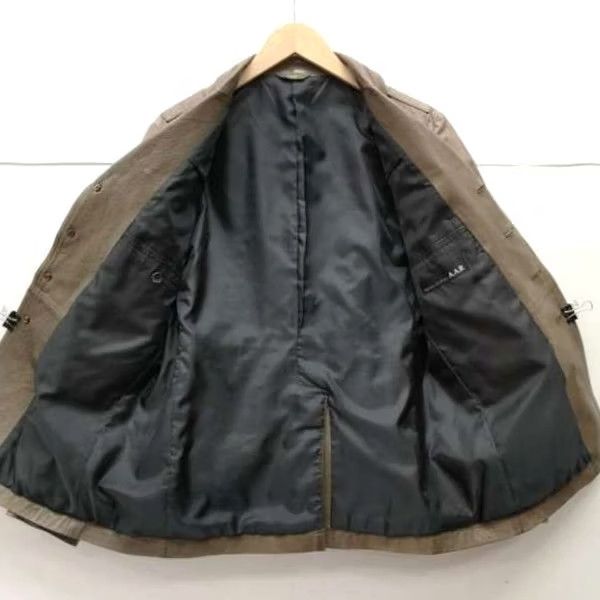 Yohji Yamamoto YOHJI YAMAMOTO A.A.R. Leather Tailored Jacket Brown Size L Men's Pre-owned Size US L / EU 52-54 / 3 - 7 Thumbnail