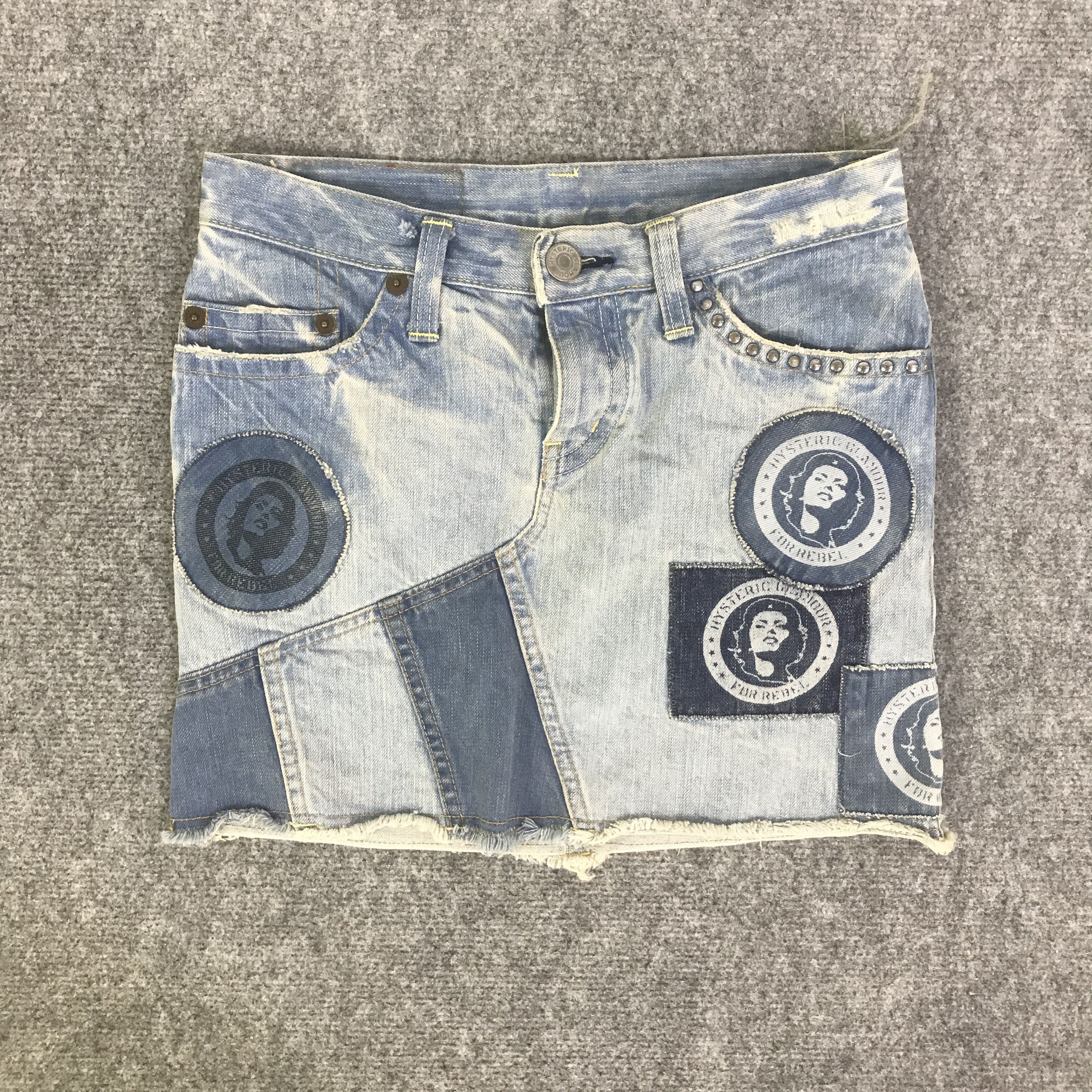 Hysteric Glamour HYSTERIC GLAMOUR DENIM JEANS MINI SKIRT K133B18 Size 28" / US 6 / IT 42 - 1 Thumbnail