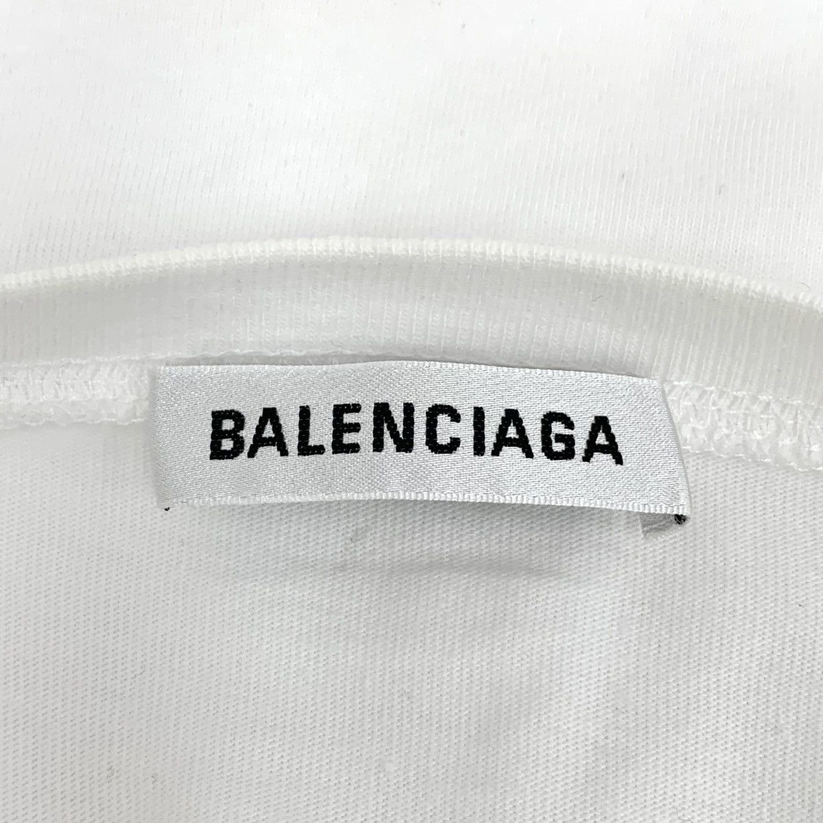 Balenciaga Balenciaga White Cotton Crew Neck Short Sleeve T-shirt K26WX Size XS / US 0-2 / IT 36-38 - 6 Thumbnail