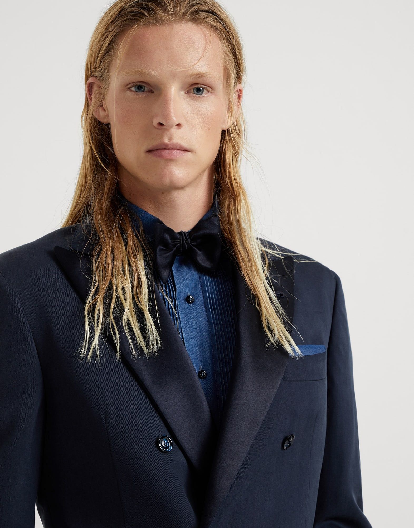 Brunello Cucinelli o1la1rc1a0425 Suit in Navy Blue Size US S / EU 44-46 / 1 - 5 Thumbnail