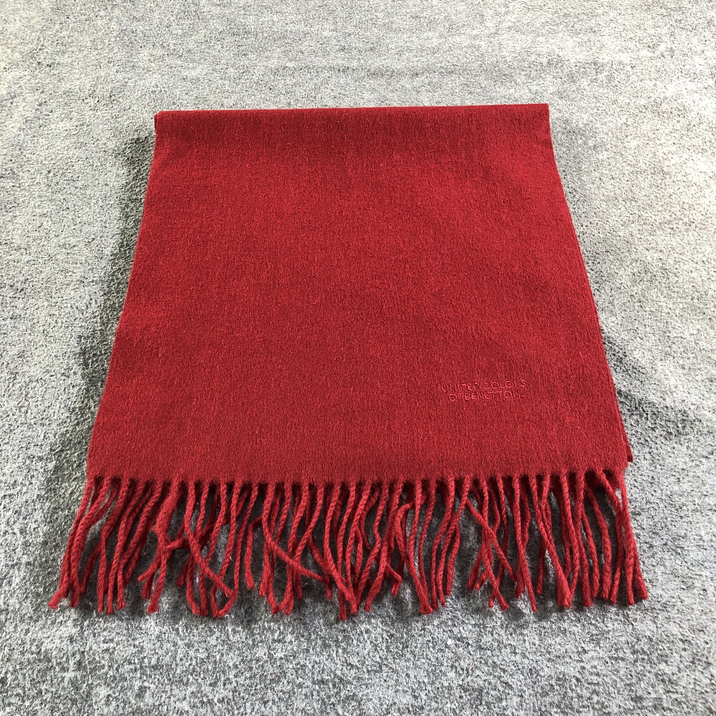 United Colors Of Benetton United Colors Of Benetton Wool Scarf Muffler V1812 Size ONE SIZE - 2 Thumbnail