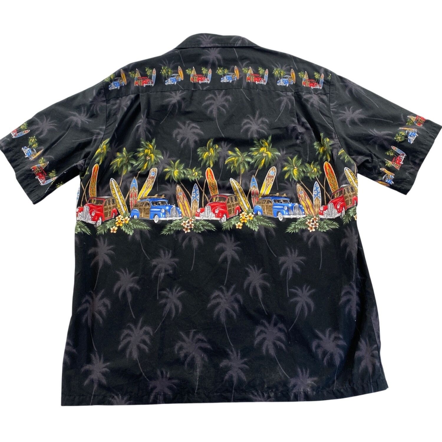 Pacific Legend Pacific Legend Men's Woodie Surfboard Hawaiian Shirt XXL Size US XXL / EU 58 / 5 - 2 Thumbnail