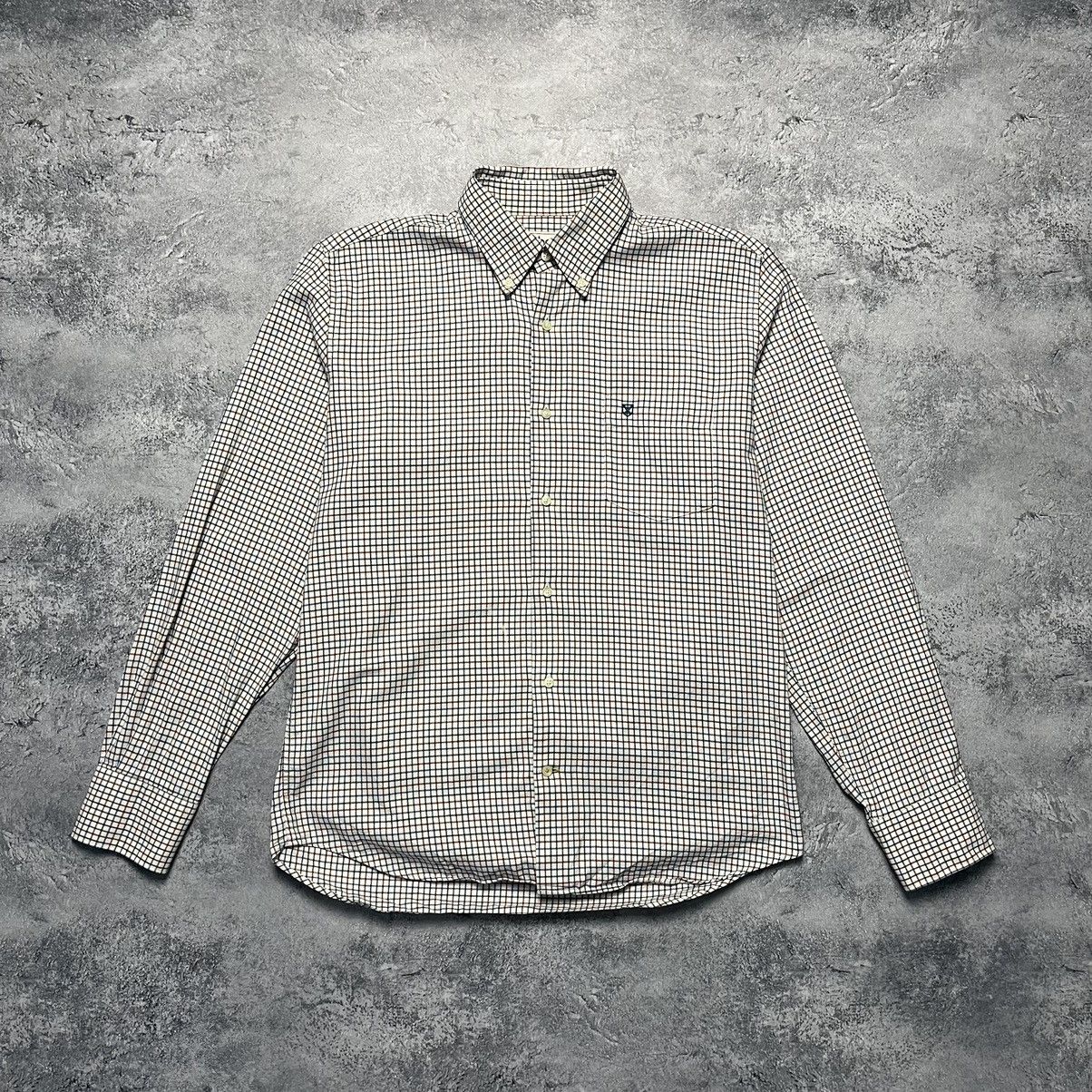 Barbour × Designer Vintage Barbour Checkered Flannel Shirt Luxury Button Down Size US M / EU 48-50 / 2 - 1 Thumbnail