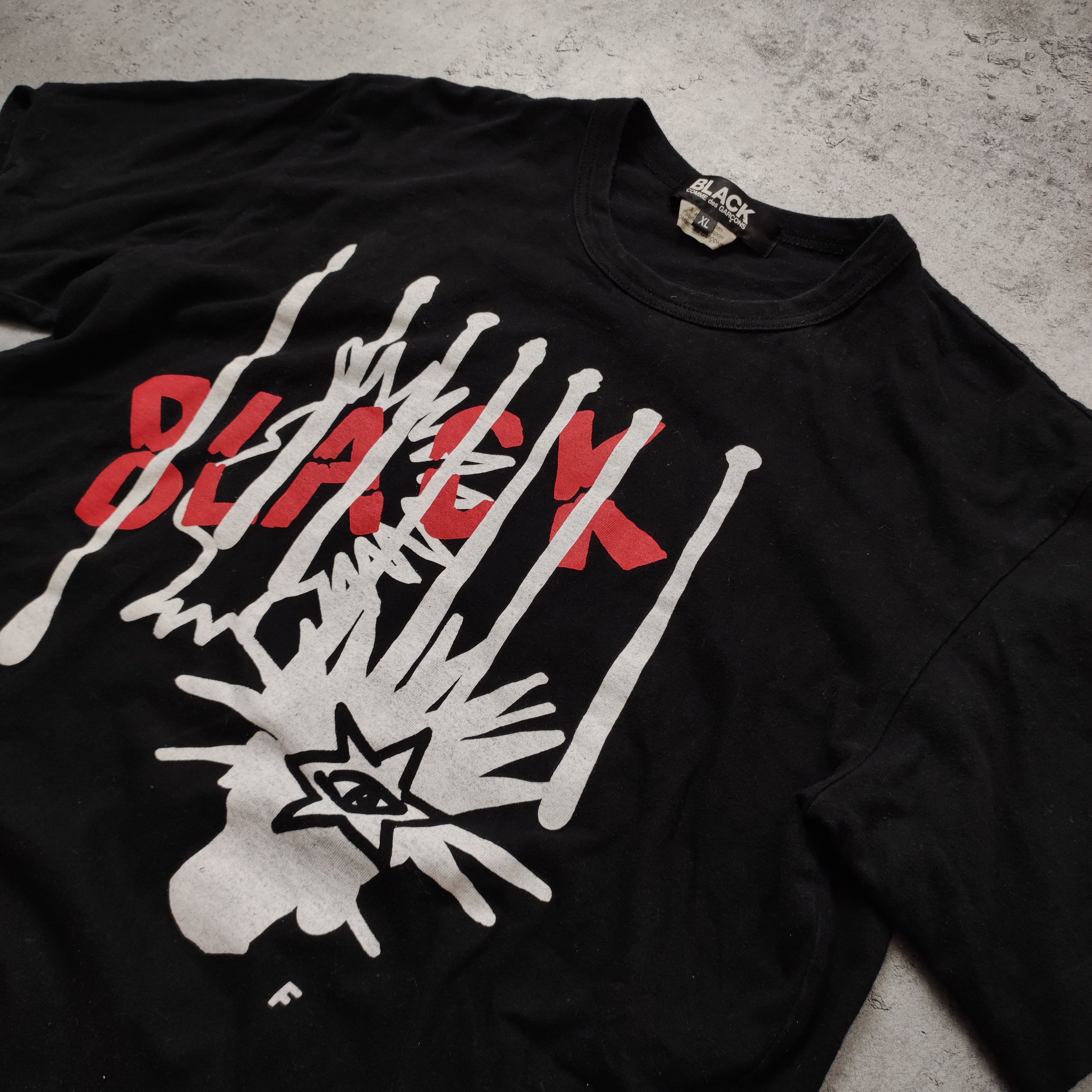 Comme des Garcons × Comme des Garcons Black RARE Limited CDG Comme Des Garcons Black Punk Tee Size US XL / EU 56 / 4 - 4 Thumbnail