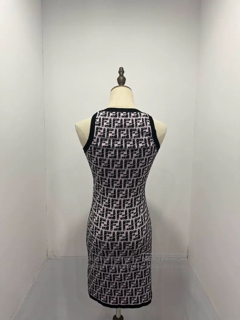Fendi Fendi FF Printed Strapless Dress Size XXS / US 00 / IT 34 - 2 Thumbnail