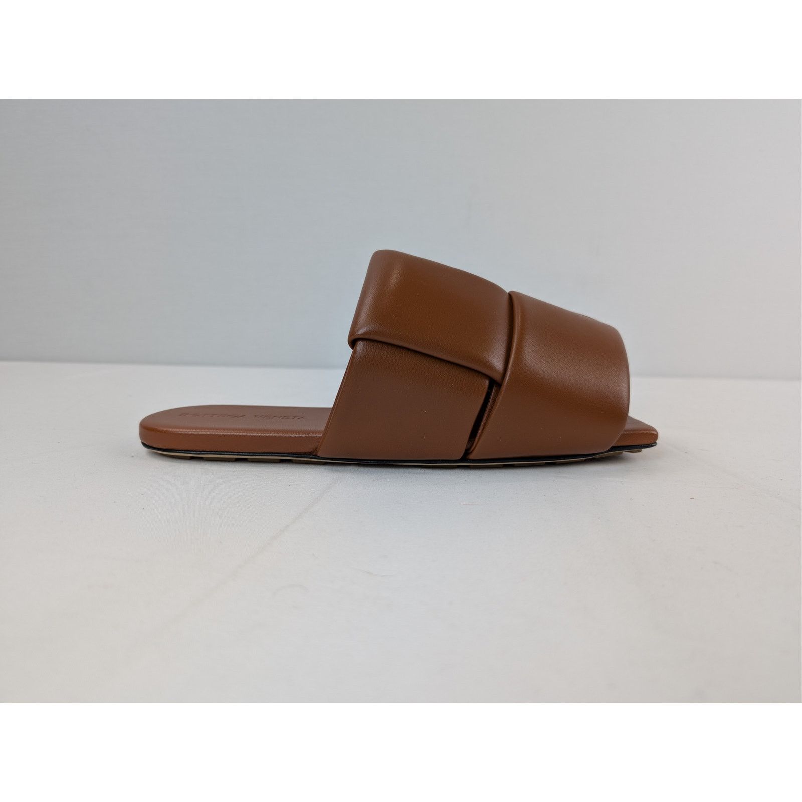 Bottega Veneta o1rshd1 Lagoon Nappa Leather Patch Sandal Slipper in Caramel Size US 9 / EU 42 - 4 Thumbnail