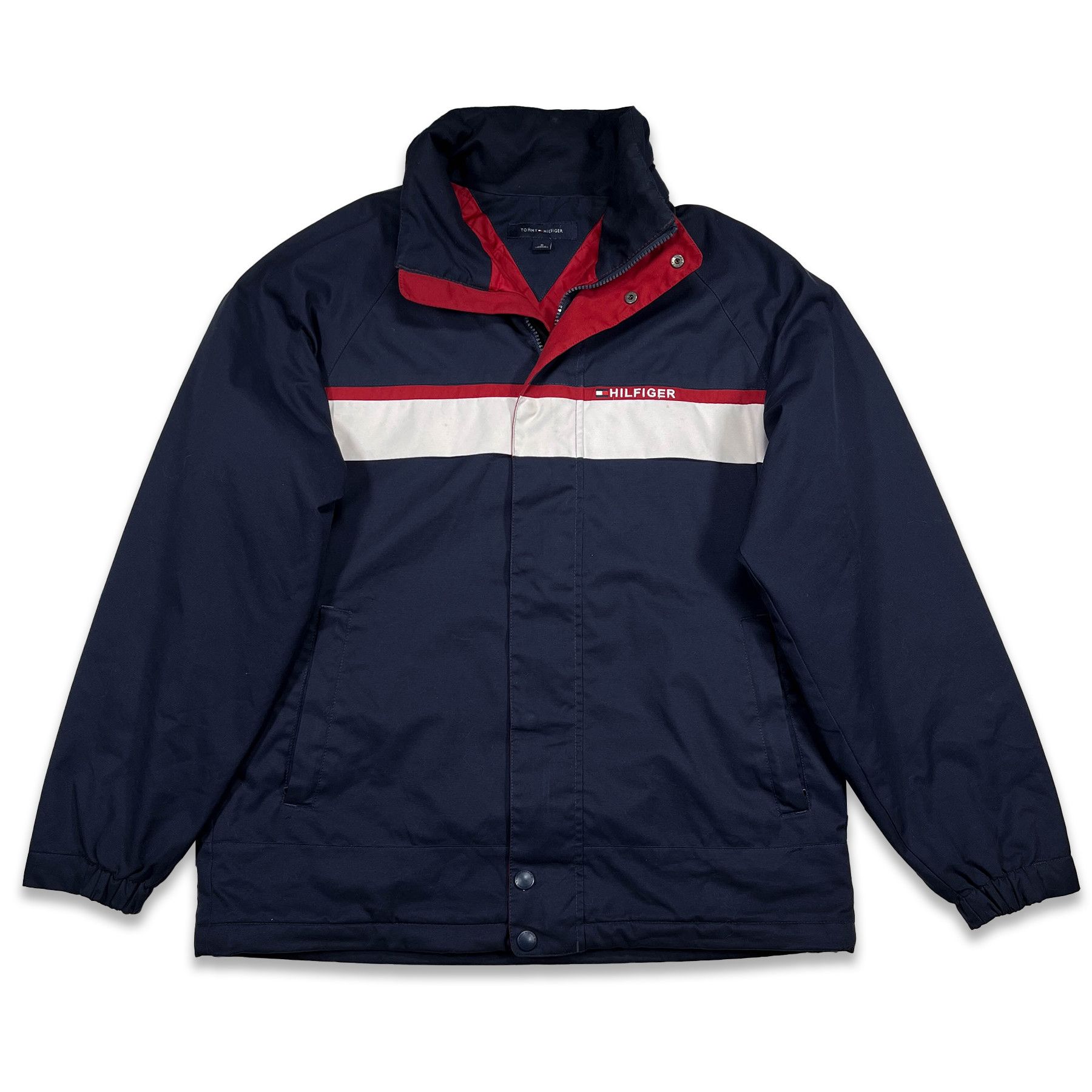 Tommy Hilfiger Vintage Tommy Hilfiger Jacket with suitable hood • L size Size US L / EU 52-54 / 3 - 2 Thumbnail