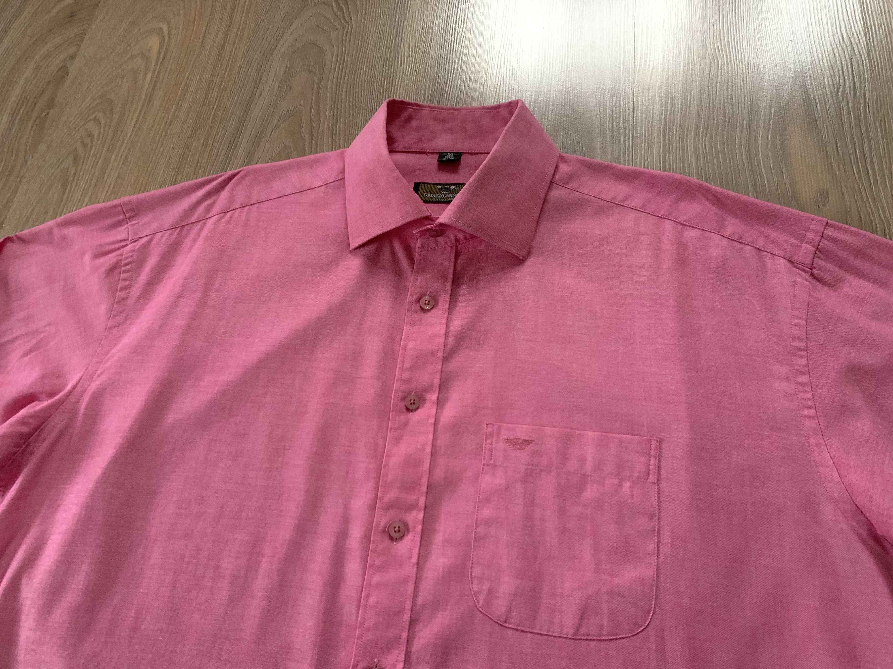 Armani Exchange × Vintage Vintage Giorgio Armani Le Collezioni Long Sleeve Shirt Size US XL / EU 56 / 4 - 4 Thumbnail