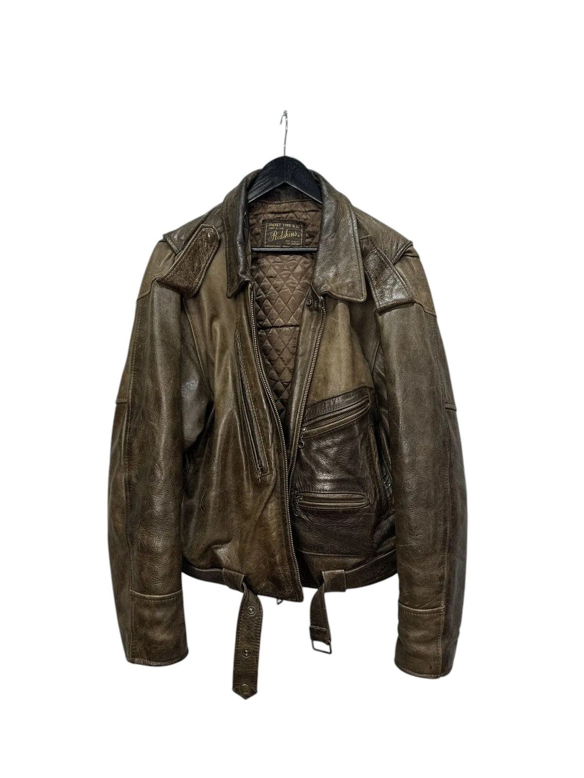 Red Wing Vintage Redskins B-32 Leather Jacket Rick Owens Style Size US XL / EU 56 / 4 - 17 Thumbnail